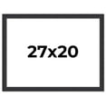 thumbnail image 1 of 27x20 Frame Black Real Wood Picture Frame Width 1.25 Inches | Interior Frame Depth 0.5 Inches |, 1 of 8