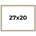 thumbnail image 1 of 27x20 Frame Grey Solid Wood Picture Frame Width 1 Inches | Interior Frame Depth 0.5 Inches |, 1 of 8