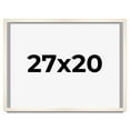 thumbnail image 1 of 27x20 Frame White Wash Solid Wood Picture Frame | 0.75 Inch Moulding Width | Includes UV Acrylic, 1 of 8