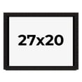 thumbnail image 1 of 27x20 Shadow Box Black Solid Wood Display Picture Frame | 1 Inch Rabbet Depth | | 1.375 Inch, 1 of 4