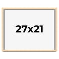thumbnail image 1 of 27x21 Frame Beige Real Wood Picture Frame Width 0.75 inches | Interior Frame Depth 0.5 inches |, 1 of 8