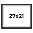 thumbnail image 1 of 27x21 Frame Black Real Wood Picture Frame Width 2.25 Inches | Interior Frame Depth 0.5 Inches |, 1 of 8