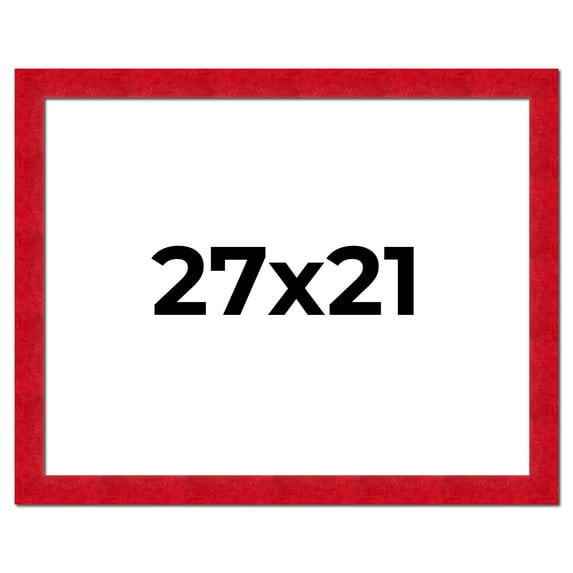 27x21 Frame Red Burl Solid Wood Picture Frame Width 1.75 Inches | Interior Frame Depth 0.5 Inches |