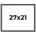 thumbnail image 1 of 27x21 Frame Silver Real Wood Picture Frame Width 1.25 Inches | Interior Frame Depth 0.75 Inches |, 1 of 8