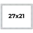 thumbnail image 1 of 27x21 Frame Sterling Silver Solid Wood Picture Frame | 1.25 Inch Moulding Width | 0.75 Inch, 1 of 8