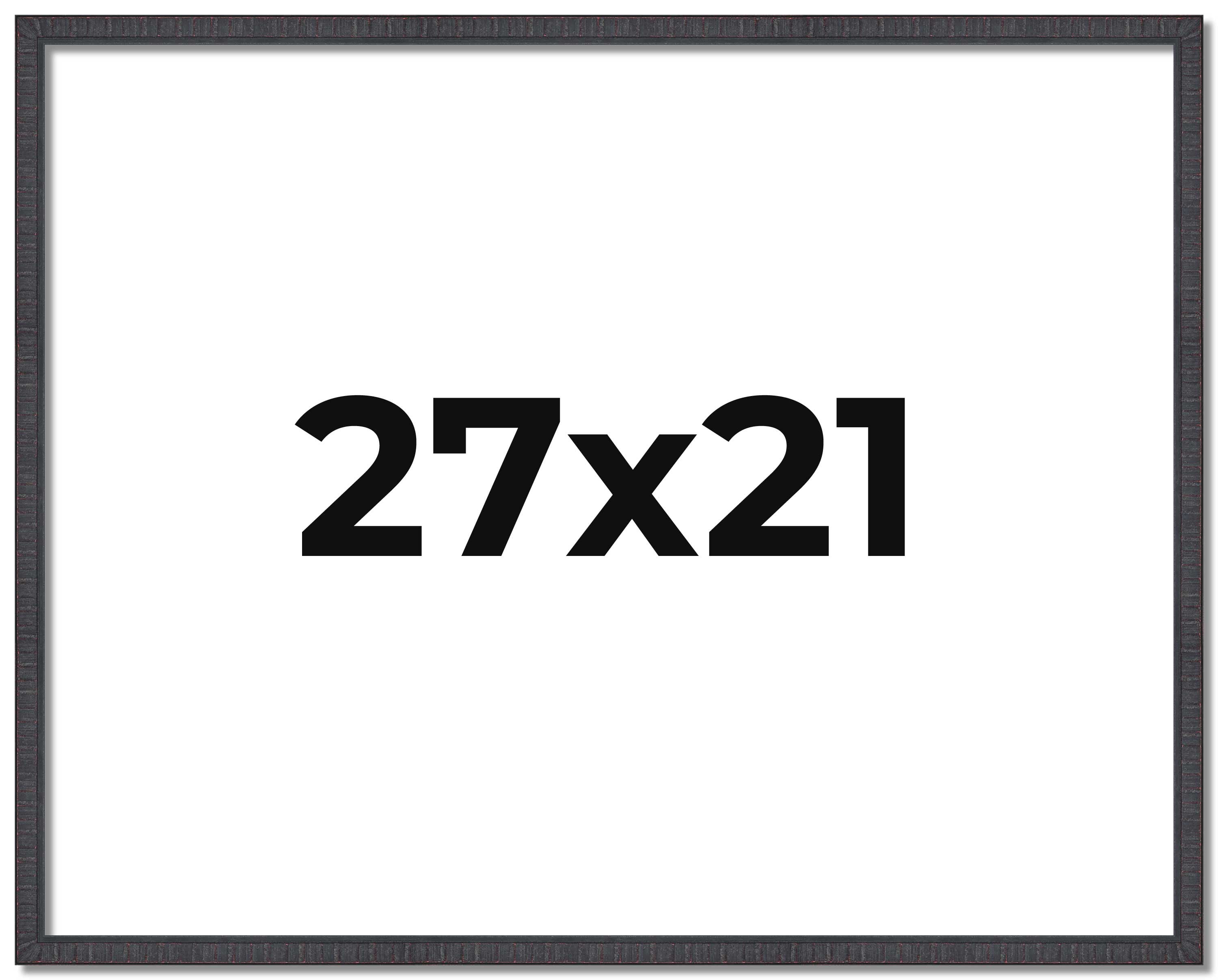 27x21 Rustic Brown Real Wood Picture Frame Width 0.75 inches | Interior ...