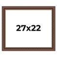 thumbnail image 1 of 27x22 Copper and Brown Real Wood Picture Frame Width 2 inches | Interior Frame Depth 0.5 inches |, 1 of 8