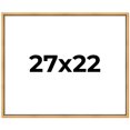 thumbnail image 1 of 27x22 Frame Beaded Gold Solid Wood Picture Frame | 0.75 Inches Moulding Width | Liscio Oro, 1 of 8