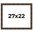 thumbnail image 1 of 27x22 Frame Brown Burl Real Wood Picture Frame Width 1.625 Inches | Interior Frame Depth 0.5 Inches, 1 of 8
