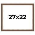 thumbnail image 1 of 27x22 Frame Brown Farmhouse Solid Wood Picture Frame Width 1.5 Inches | Interior Frame Depth 0.5, 1 of 8