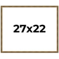 thumbnail image 1 of 27x22 Frame Gold Kingsley Distressed Solid Wood Picture Frame Width 0.75 Inches | Interior Frame, 1 of 8