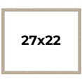 thumbnail image 1 of 27x22 Frame Grey Solid Wood Picture Frame Width 1 Inches | Interior Frame Depth 0.5 Inches |, 1 of 8