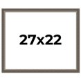 thumbnail image 1 of 27x22 Frame Silver Real Wood Picture Frame Width 1.25 Inches | Interior Frame Depth 0.5 Inches |, 1 of 8