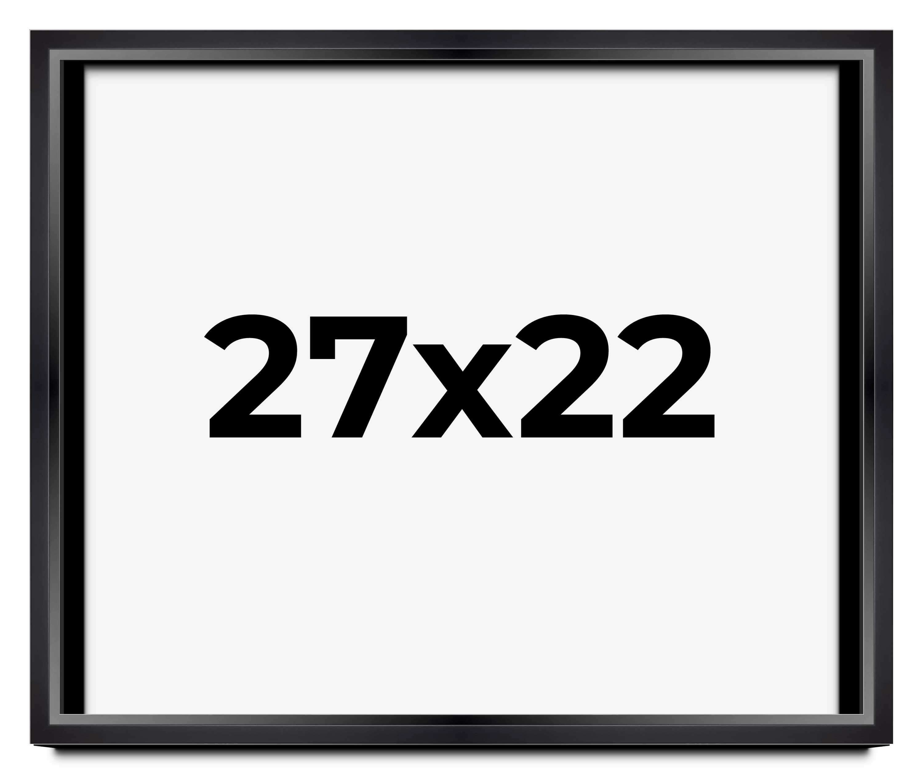 その他 Shadowbox 27x22 Shadow Box Frame Black | 1.25 inches Deep Real Wood