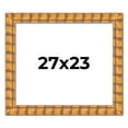 thumbnail image 1 of 27x23 Frame Beige Real Wood Picture Frame Width 3 inches | Interior Frame Depth 0.5 inches |, 1 of 8