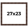 thumbnail image 1 of 27x23 Frame Brown Burl Real Wood Picture Frame Width 1.625 Inches | Interior Frame Depth 0.5 Inches, 1 of 8