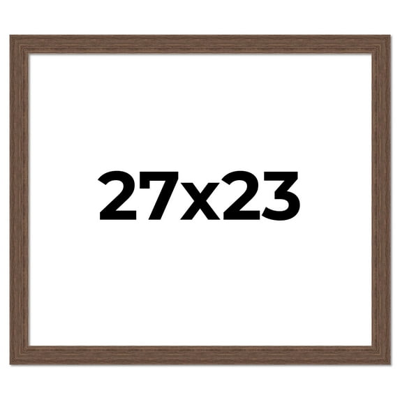 27x23 Frame Brown Farmhouse Solid Wood Picture Frame Width 1.5 Inches | Interior Frame Depth 0.5