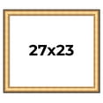 thumbnail image 1 of 27x23 Frame Gold Plein Aire Solid Wood Picture Frame Width 2 Inches | Interior Frame Depth 0.5, 1 of 8