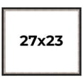 thumbnail image 1 of 27x23 Frame Silver Real Wood Picture Frame Width 1.25 Inches | Interior Frame Depth 0.75 Inches |, 1 of 8