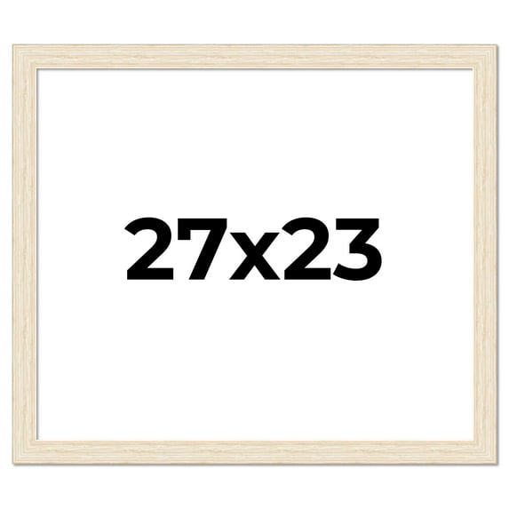 27x23 Frame White Real Wood Picture Frame Width 1.5 inches | Interior Frame Depth 0.5 inches | Barn