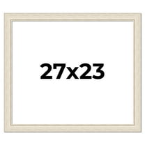 27x23 Frame White Real Wood Picture Frame Width 1.75 inches | Interior Frame Depth 0.5 inches |