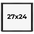 thumbnail image 1 of 27x24 Frame Black Charcoal Grey Wood Textured Picture Frame | 0.75 Inch Moulding Width | Gunmetal, 1 of 8