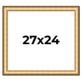thumbnail image 1 of 27x24 Frame Gold Plein Aire Solid Wood Picture Frame Width 2 Inches | Interior Frame Depth 0.5, 1 of 8