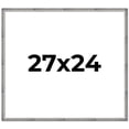 thumbnail image 1 of 27x24 Frame Silver Grey Distressed Solid Wood Picture Frame | 0.75 Inch Moulding Width | Interior, 1 of 8