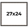 thumbnail image 1 of 27x24 Frame Silver Real Wood Picture Frame Width 1.25 Inches | Interior Frame Depth 0.75 Inches |, 1 of 8