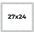 thumbnail image 1 of 27x24 Frame Sterling Silver Solid Wood Picture Frame | 1.25 Inch Moulding Width | 0.75 Inch, 1 of 8