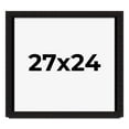 thumbnail image 1 of 27x24 Shadow Box Black Solid Wood Display Picture Frame | 1 Inch Rabbet Depth | | 1.375 Inch, 1 of 4