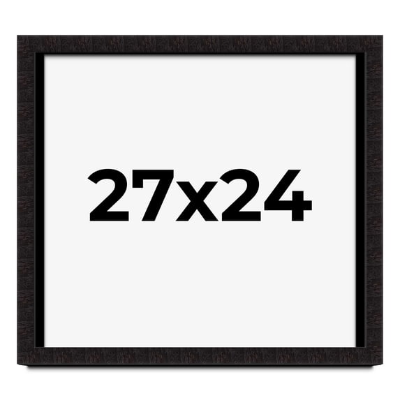 27x24 Shadow Box Black Solid Wood Display Picture Frame | 1 Inch Rabbet Depth | | 1.375 Inch