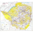 thumbnail image 1 of 27x24in Zimbabwe Map, Land Classification 【Photo Paper】, 1 of 1