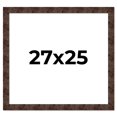 thumbnail image 1 of 27x25 Frame Brown Burl Real Wood Picture Frame Width 1.625 Inches | Interior Frame Depth 0.5 Inches, 1 of 8