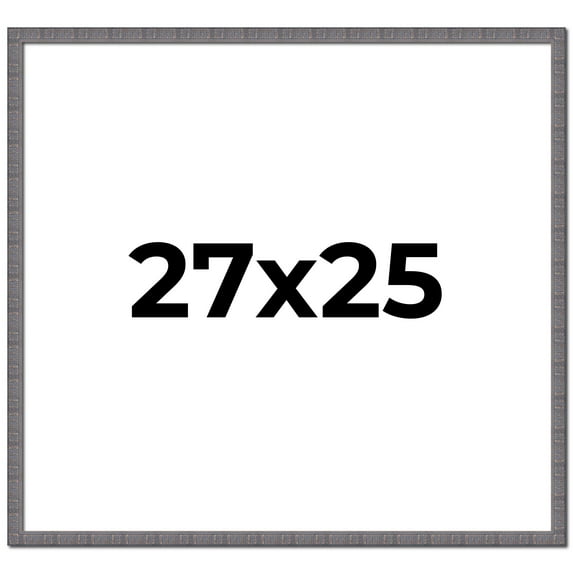 27x25 Frame Slate Blue Distressed Rustic Solid Wood Picture Frame | 0.75 Inch Moulding Width |