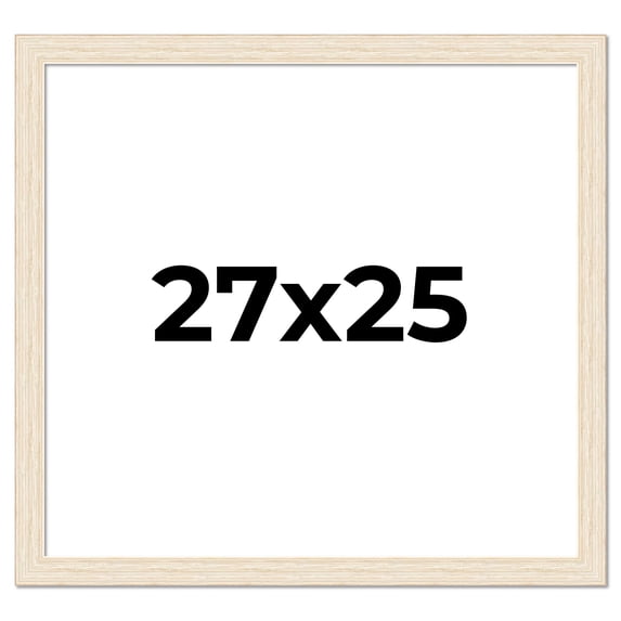 27x25 Frame White Real Wood Picture Frame Width 1.5 inches | Interior Frame Depth 0.5 inches | Barn