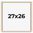 thumbnail image 1 of 27x26 Frame Beige Real Wood Picture Frame Width 0.75 inches | Interior Frame Depth 0.5 inches |, 1 of 8