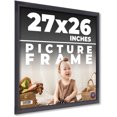 thumbnail image 1 of 27x26 Frame Black Passaggi Solid Wood Picture Frame Width 1.5 Inches | Interior Depth 0.5 Inches |, 1 of 8