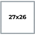 thumbnail image 1 of 27x26 Frame Blue Scuffed Farm Board Solid Wood Picture Frame Width 0.75 Inches | Interior Depth 0.5, 1 of 8