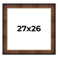 thumbnail image 1 of 27x26 Frame Brown Walnut Gold Ornate Trim Solid Wood Plein Air Picture Frame | 3 Inch Moulding, 1 of 8