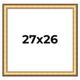 thumbnail image 1 of 27x26 Frame Gold Plein Aire Solid Wood Picture Frame Width 2 Inches | Interior Frame Depth 0.5, 1 of 8
