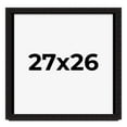 thumbnail image 1 of 27x26 Shadow Box Black Solid Wood Display Picture Frame | 1 Inch Rabbet Depth | | 1.375 Inch, 1 of 4