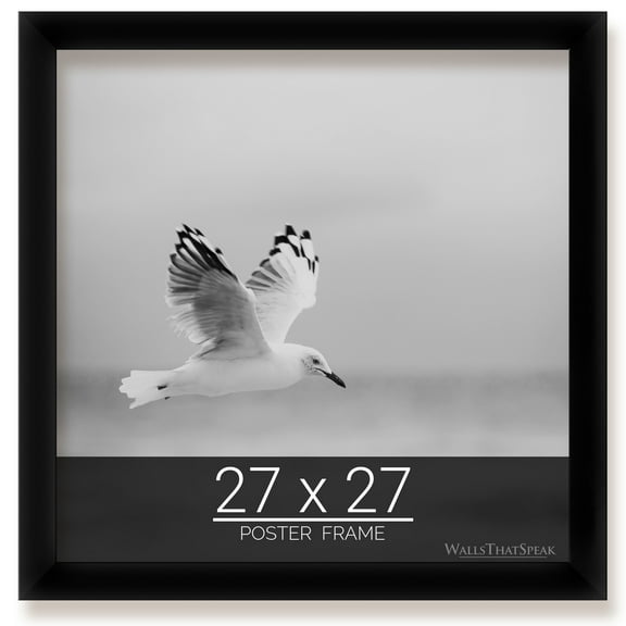 27x27 Black Picture Frame for Puzzles Posters Photos or Artwork