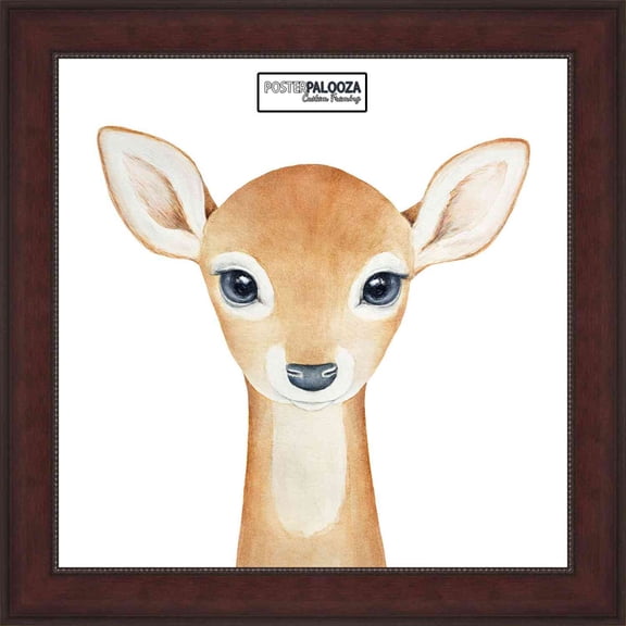 27x27 Distressed Brown Picture Frame - UV Acrylic, Foam Board Backing, Hanging Hardware