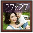 thumbnail image 1 of 27x27 Frame Executive Brown Round Mahogany Finish Solid Wood Picture Frame | 1.25 Inch Moulding, 1 of 7