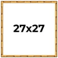 thumbnail image 1 of 27x27 Frame Gold Bamboo Solid Wood Picture Frame | 1 Inch Moulding Width | Interior Frame Depth, 1 of 8