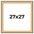 thumbnail image 1 of 27x27 Frame Gold Plein Aire Solid Wood Picture Frame Width 2 Inches | Interior Frame Depth 0.5, 1 of 8