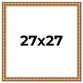 thumbnail image 1 of 27x27 Frame Gold Real Wood Picture Frame Width 1.5 inches | Interior Frame Depth 0.5 inches |, 1 of 8