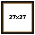 thumbnail image 1 of 27x27 Frame Gold Real Wood Picture Frame Width 2.25 Inches | Interior Frame Depth 0.5 Inches |, 1 of 8