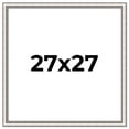 thumbnail image 1 of 27x27 Frame Silver Real Wood Picture Frame Width 1.25 Inches | Interior Frame Depth 0.5 Inches |, 1 of 8
